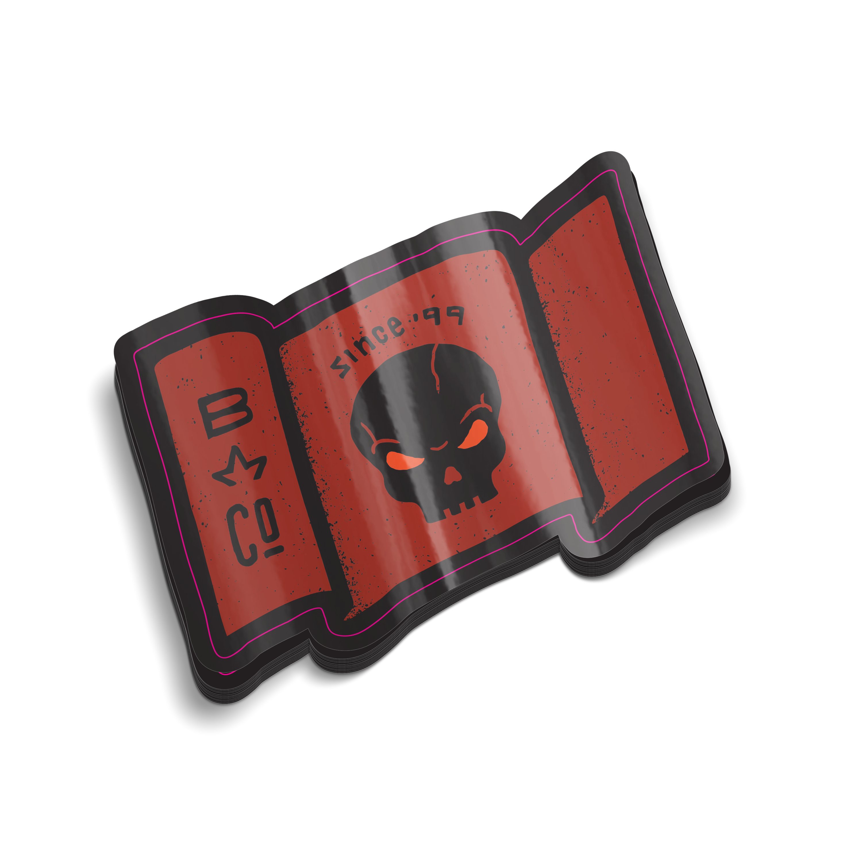 BIKE CO Skull Sticker