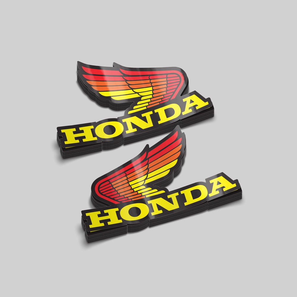 Retro Honda Wing Decals