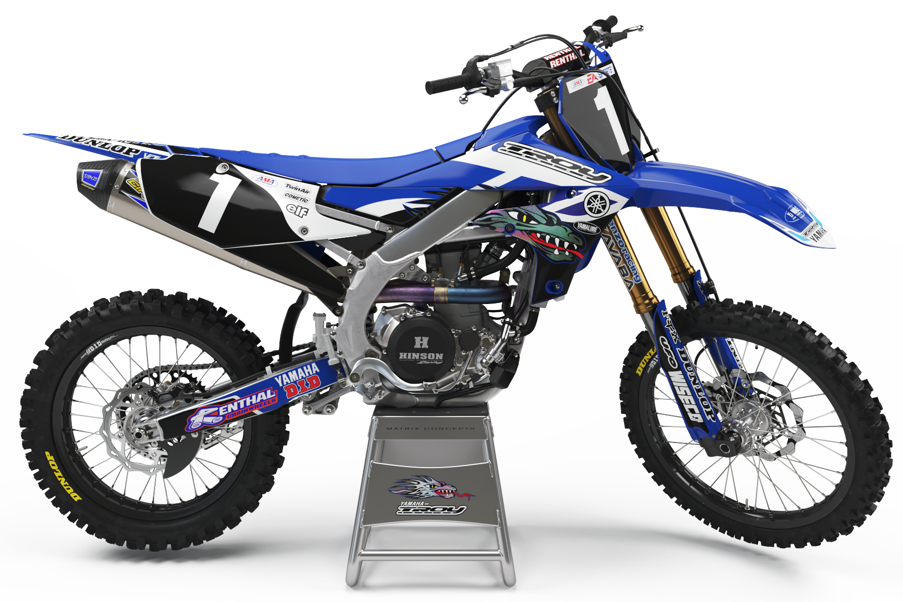2 Motos Miniatures Guiloy Yamaha Trails Dakar 1:10 - Années 80, Rouge Et Blanc (occasion)