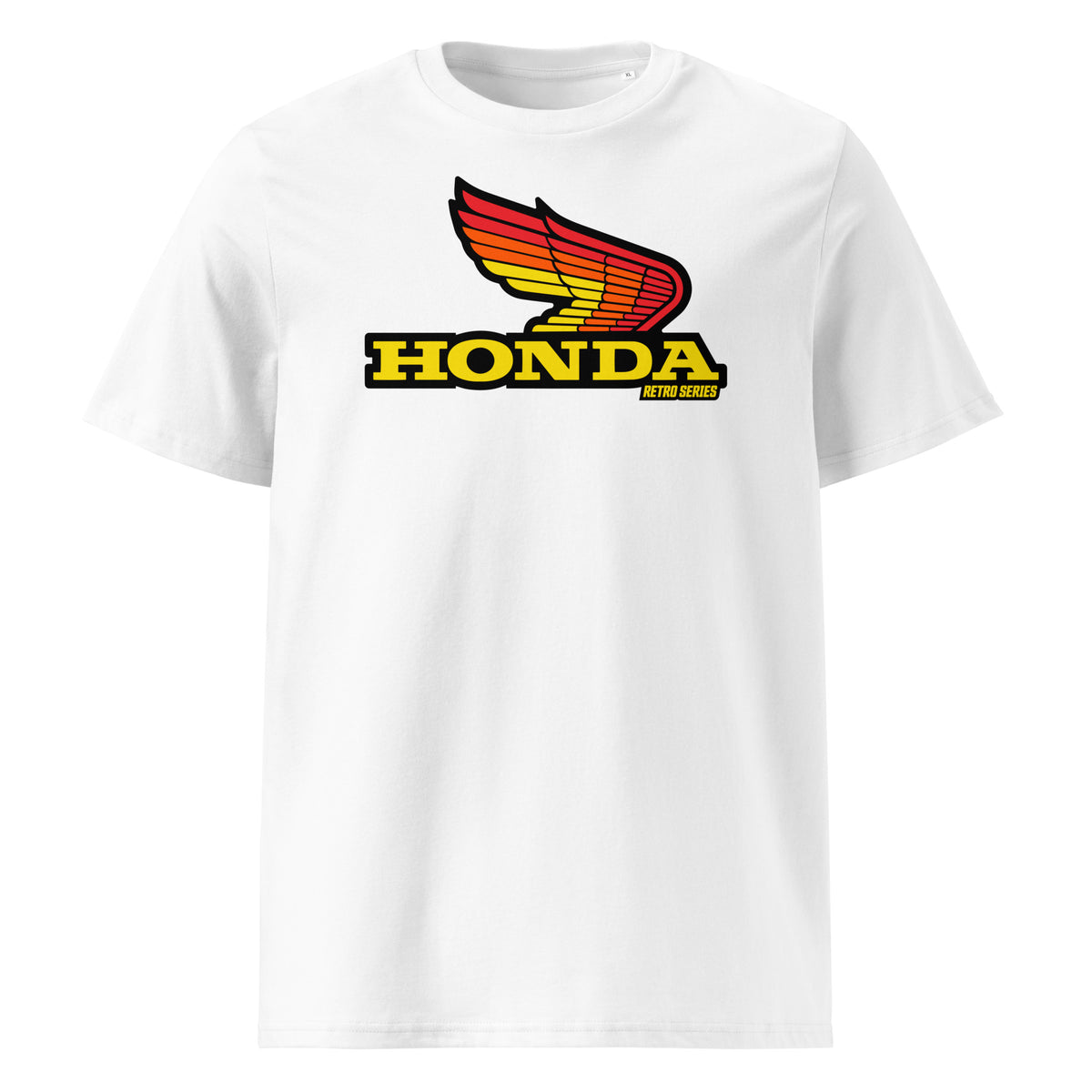 T-shirt Vintage Honda Années 90 - Rouge - Taille L - Marque Hanes Beefy-T - Occasion