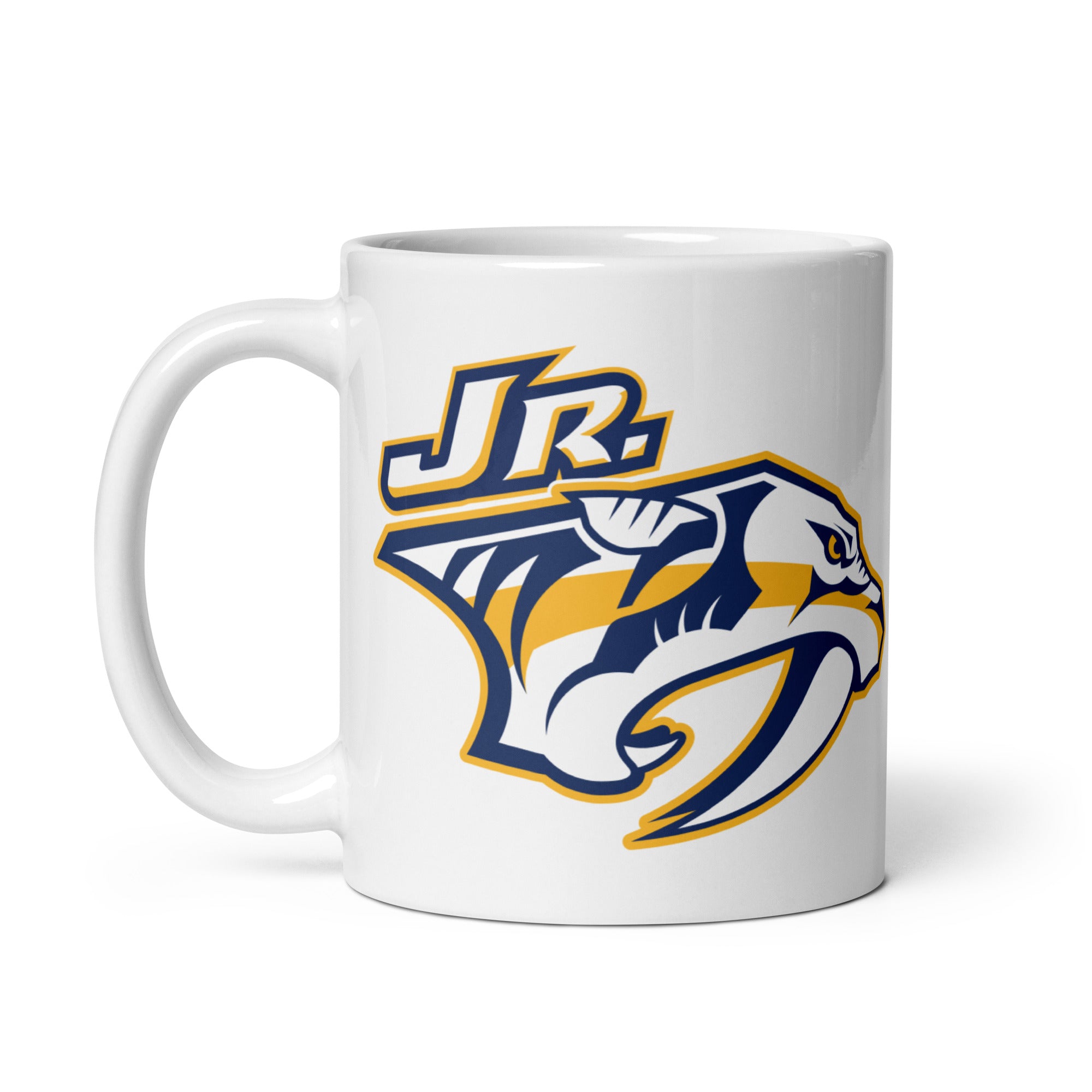 JR Preds White glossy mug