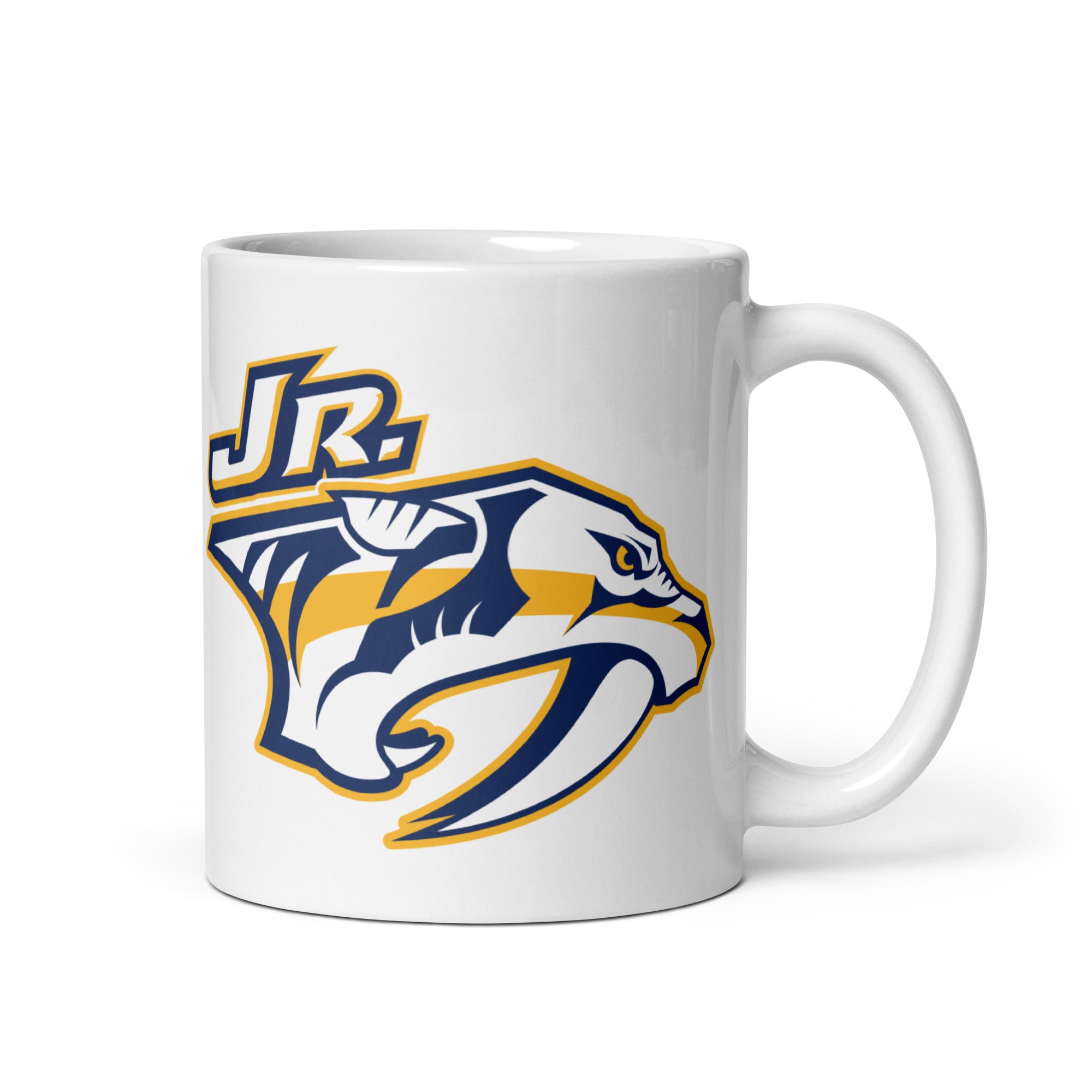 JR Preds White glossy mug