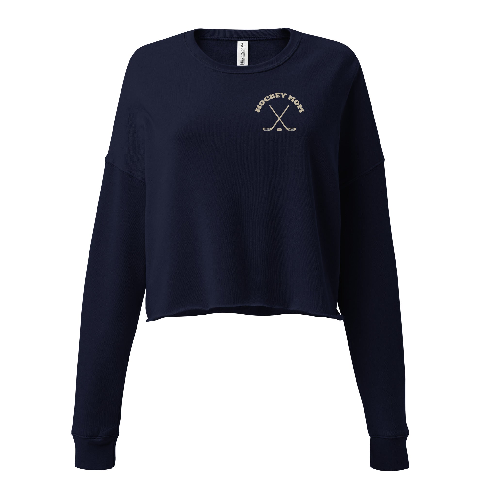 HOCKEY MOM Crop Sweatshirt