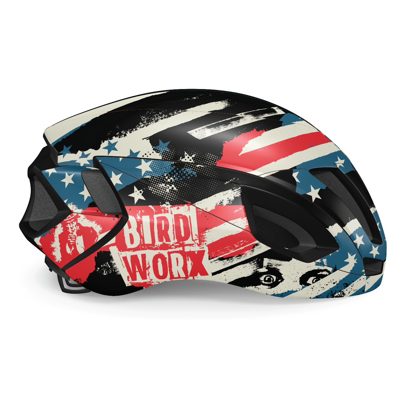 bird motorcycle helmet BIRDWORX AMERICAN GRUNGE for LIMAR Air-Speed