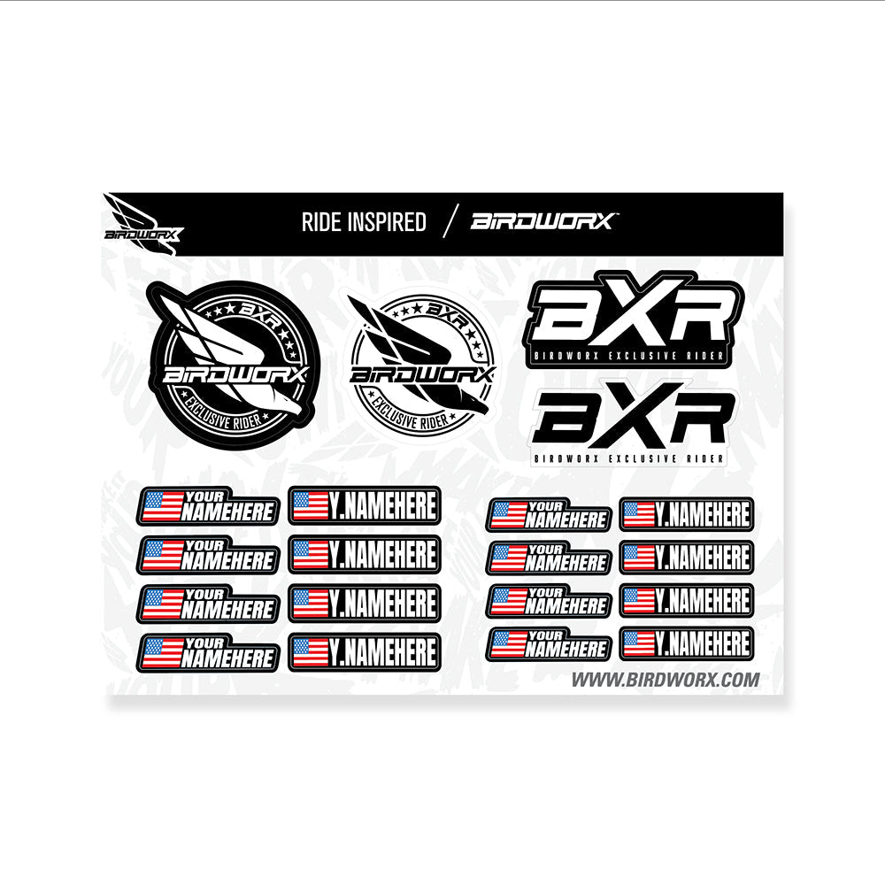 BIRDWORX BXR CUSTOM NAME PLATES