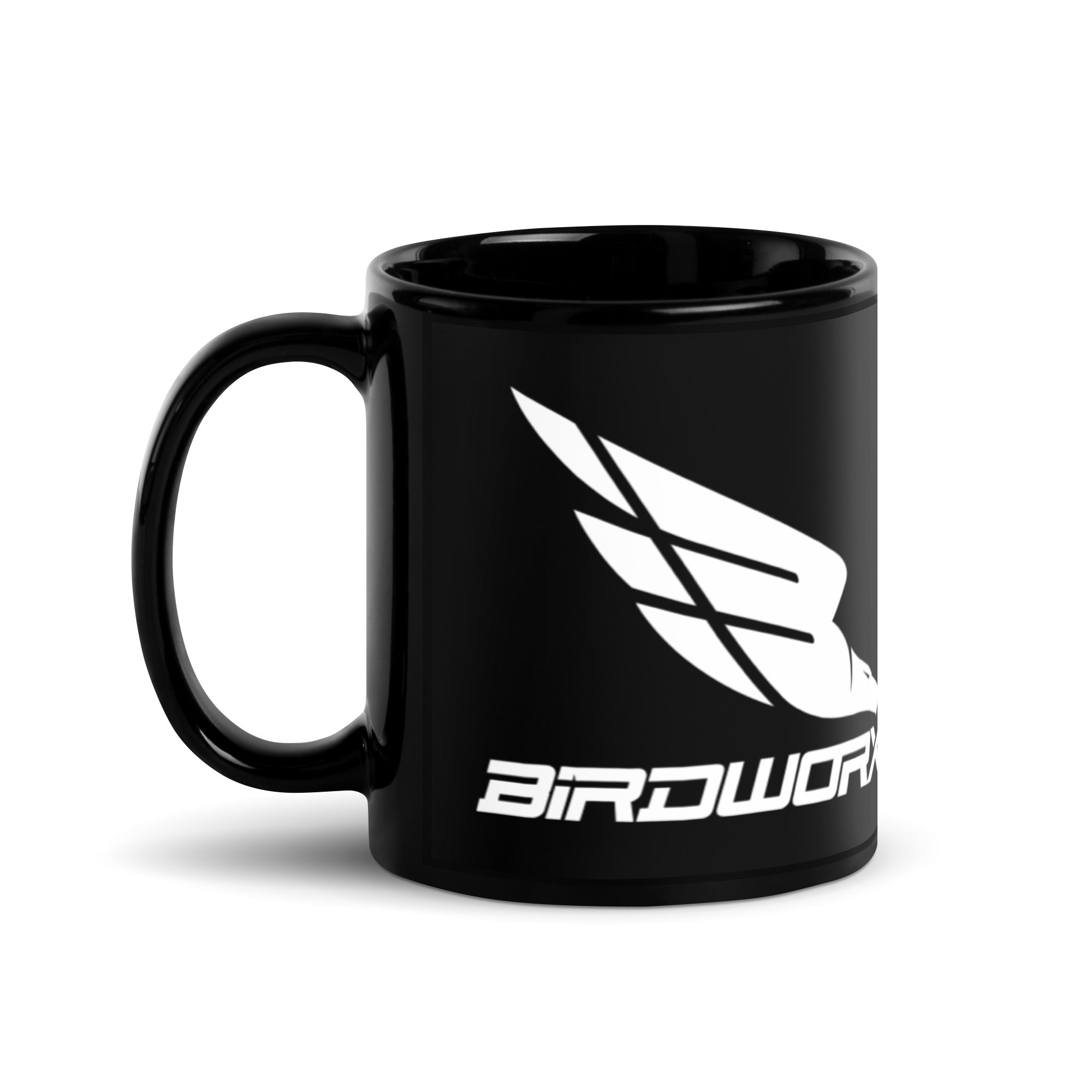 BIRDWORX -Black Glossy Mug