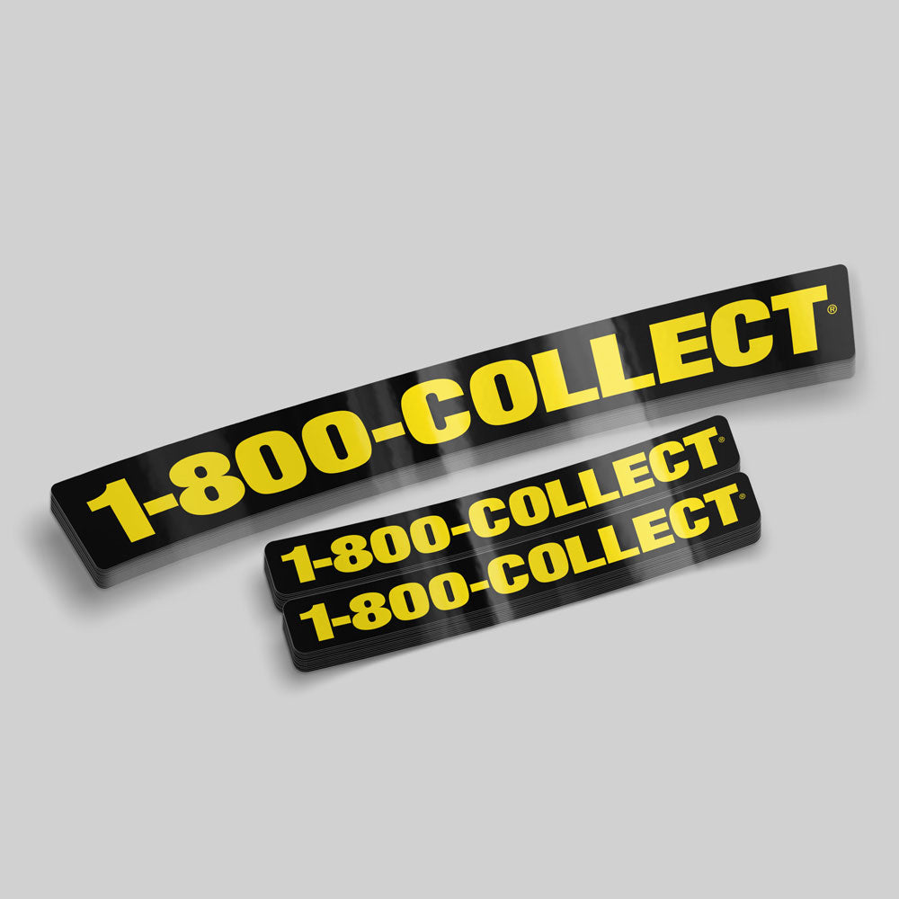 1-800-COLLECT Decals
