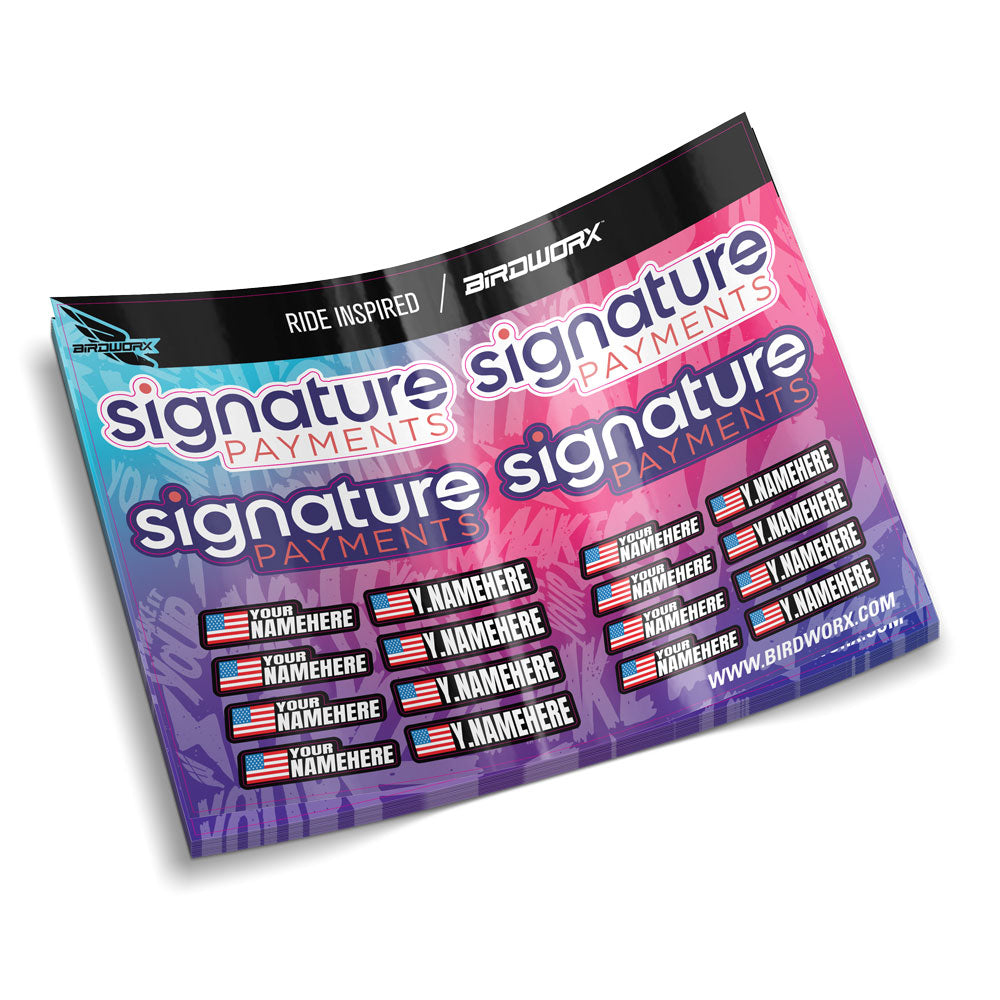 SIGNATURE PAYMENTS Name Plates