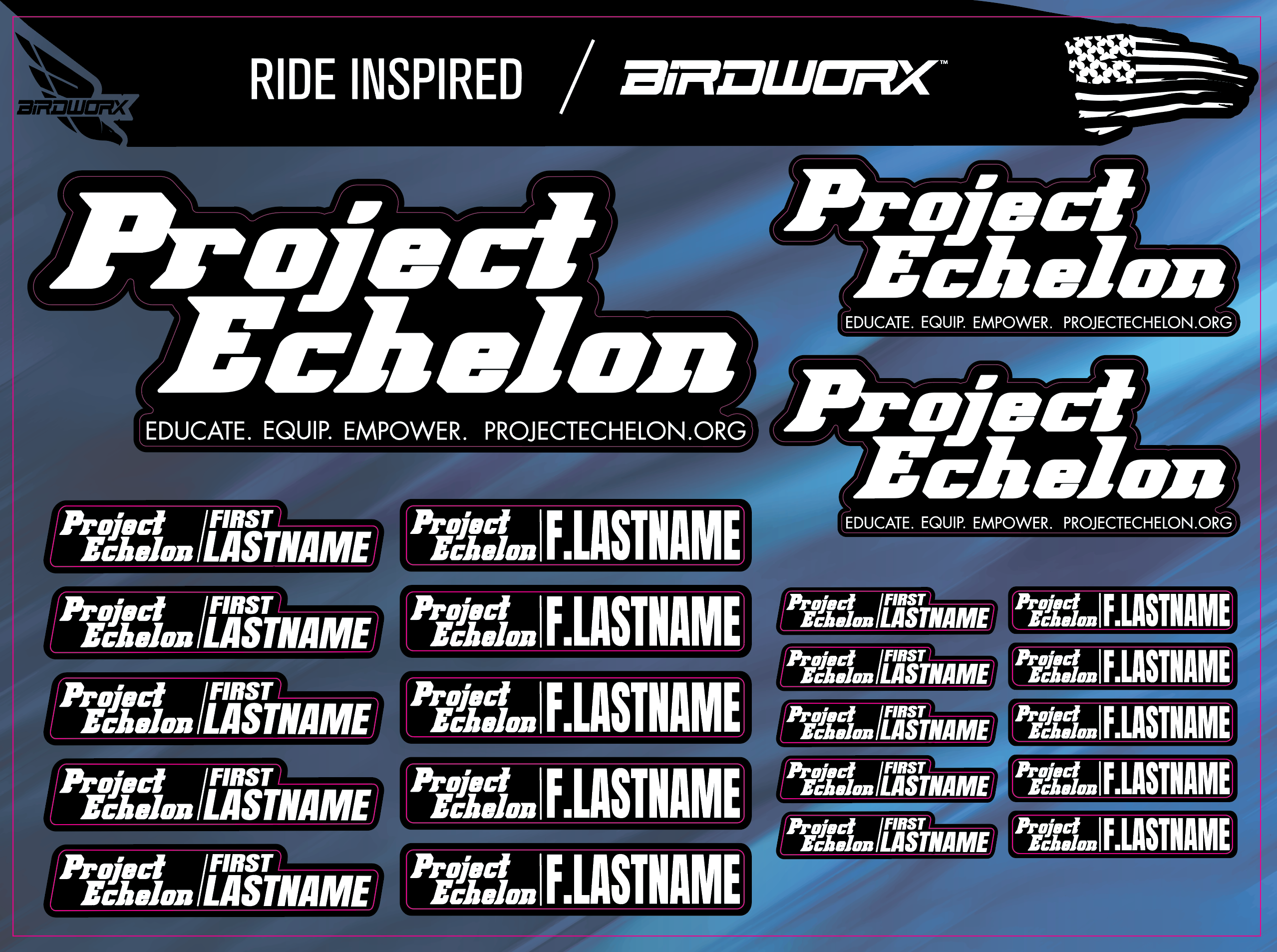 Project Echelon Name Plates
