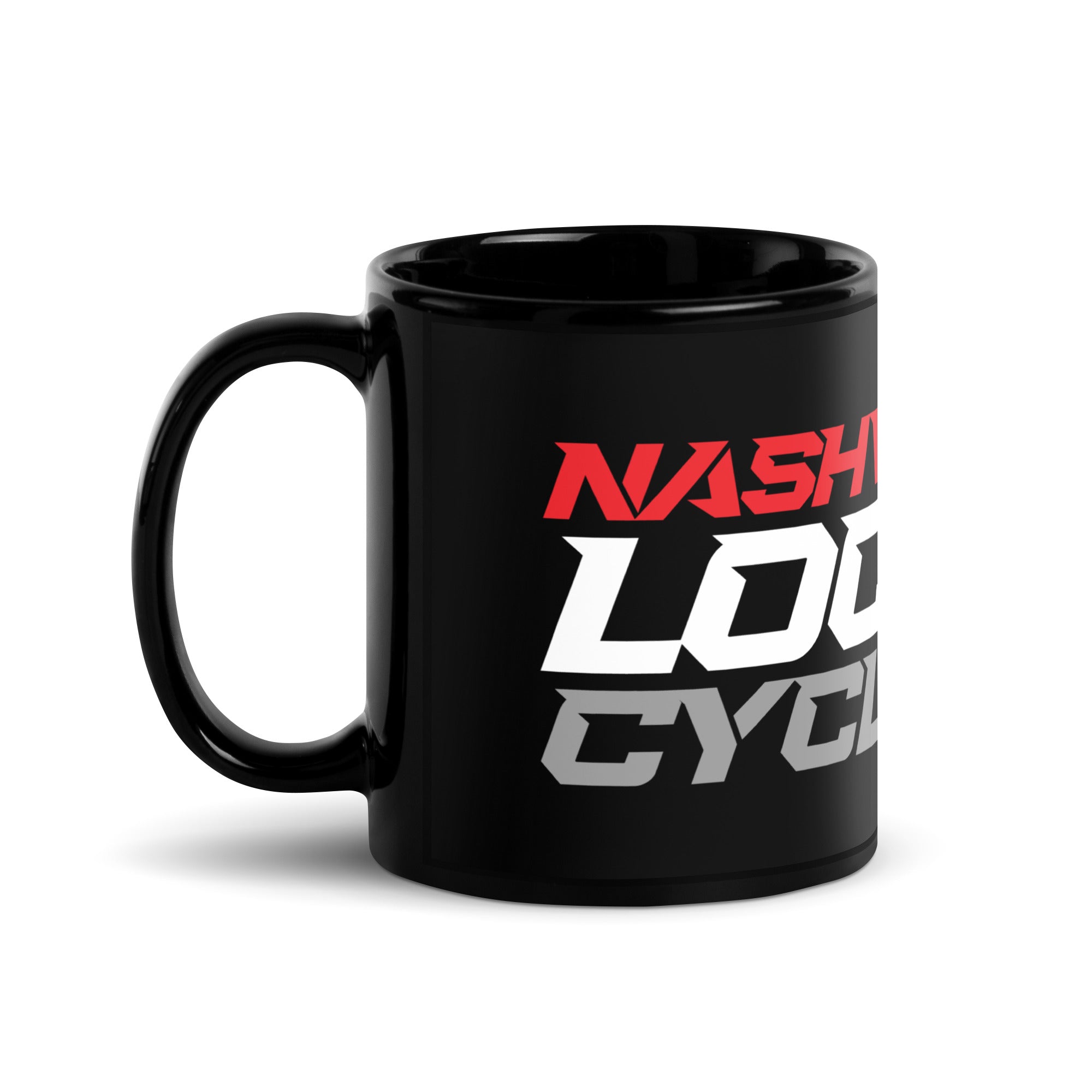 NLC Black Glossy Mug